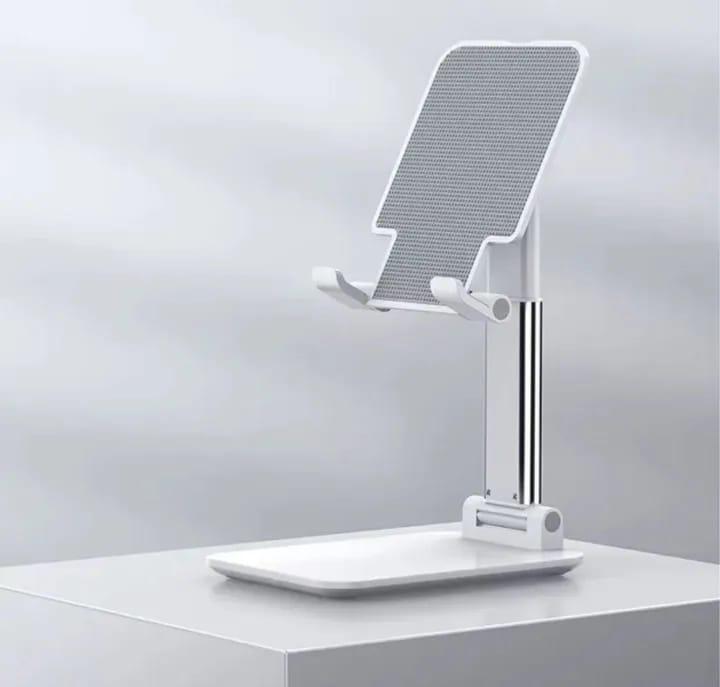 Adjustable Phone Stand Black White ABS Plastic