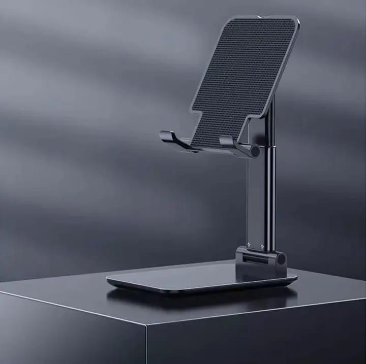 Adjustable Phone Stand Black White ABS Plastic