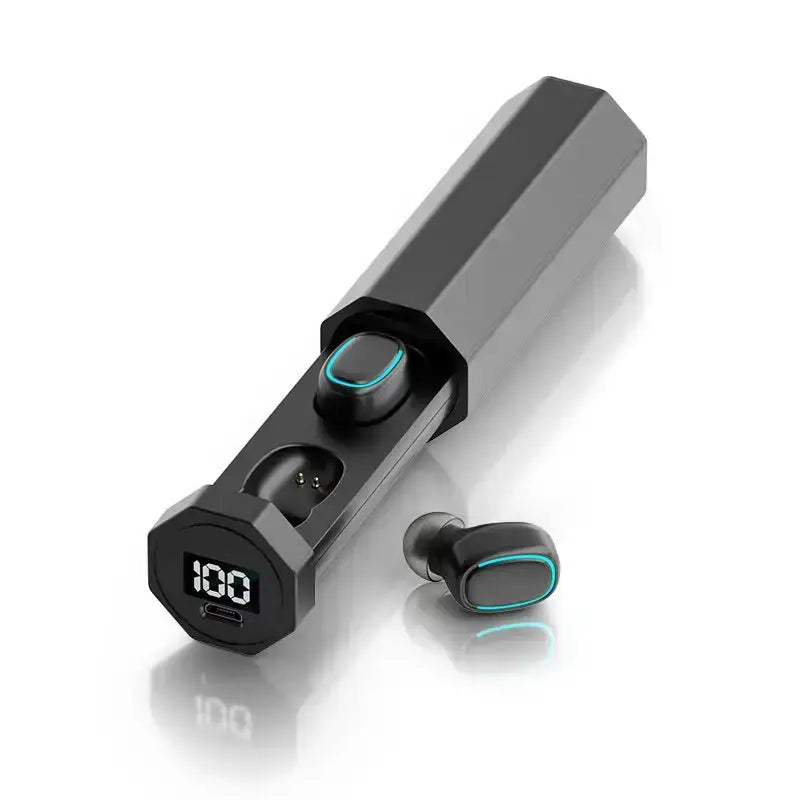 Wireless Bluetooth Headset with LED Display & Long Battery