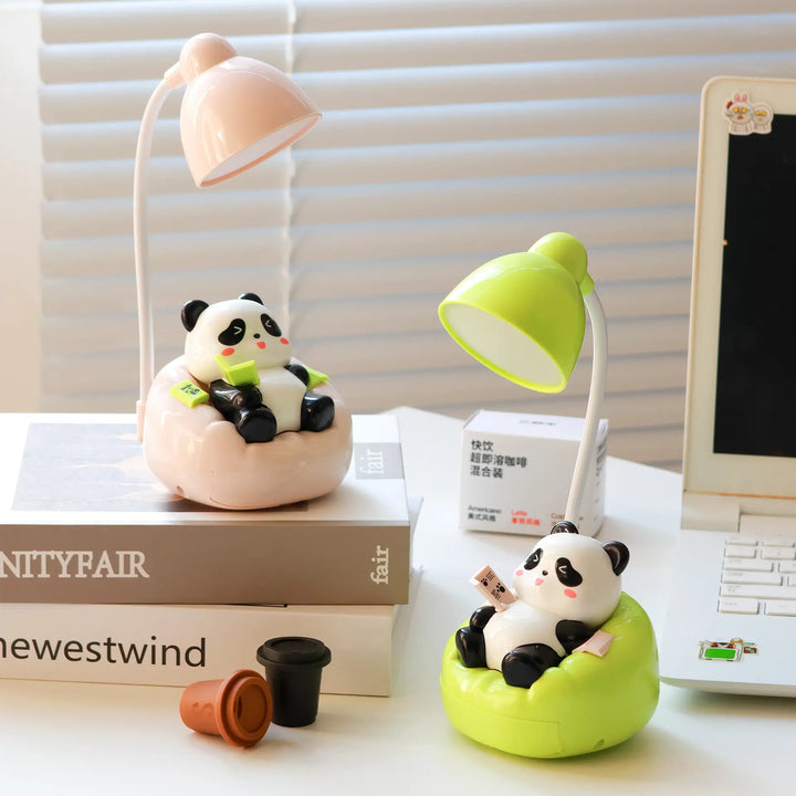 Spot Cartoon Rechargeable Desk Lamp Learning Led Panda Desk Lamp Creative Dormitory Student Desk Lamp Night Light Wholesale